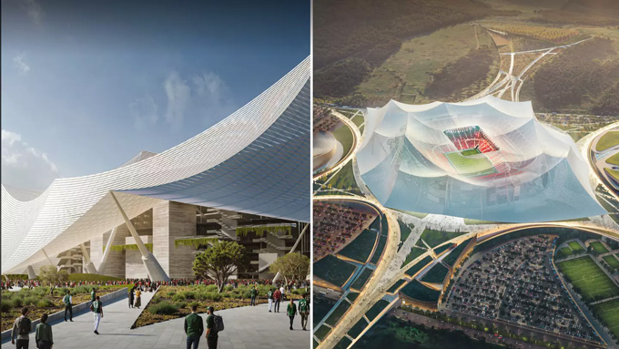  Vẻ ngoài hoành tráng của Grand Stade Hassan II 