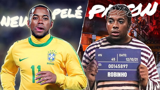 Robinho từ ngôi sao thành tù nhân