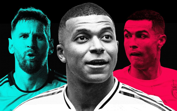 Những ngôi sao hàng đầu như Messi, Mbappe hay Ronaldo giờ mới là số 1 chứ không phải các CLB