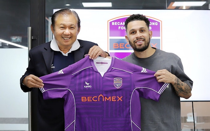 Ngoại binh Wellington Silva vừa được đưa về B.Bình Dương. Ảnh: BDFC