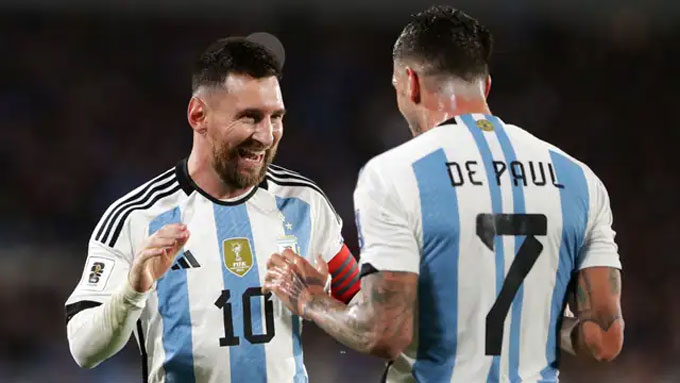 De Paul và Messi là "cặp bài trùng" ở ĐT Argentina