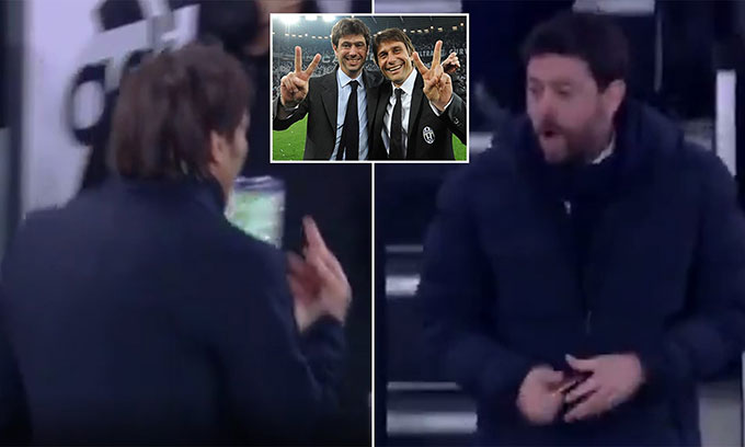 Conte và hành động phản cảm nhắm vào Agnelli 