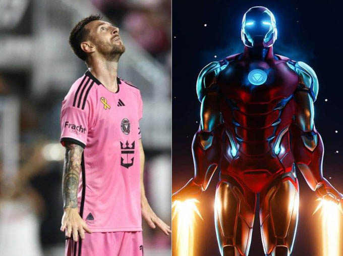 Messi ăn mừng như Iron Man