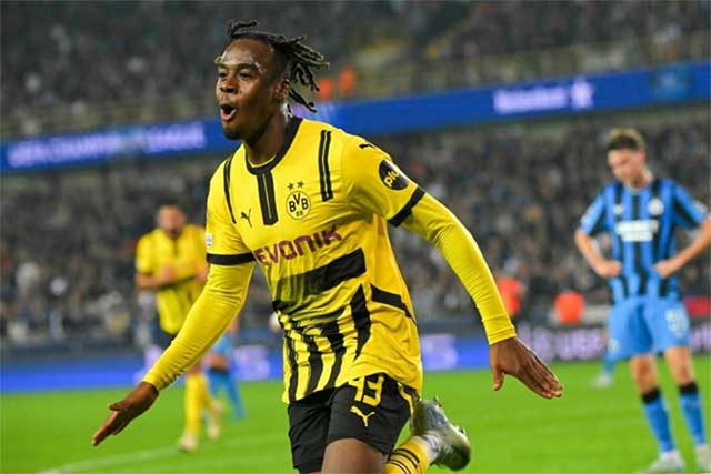  Bynoe-Gittens đã ghi 4 bàn cho Dortmund kể từ đầu mùa