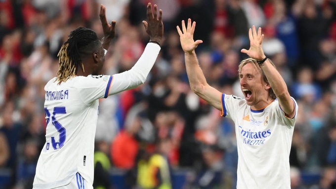 Camavinga và Modric đều đá chính trong chiến thắng 2-0 trước Villarreal gần đây