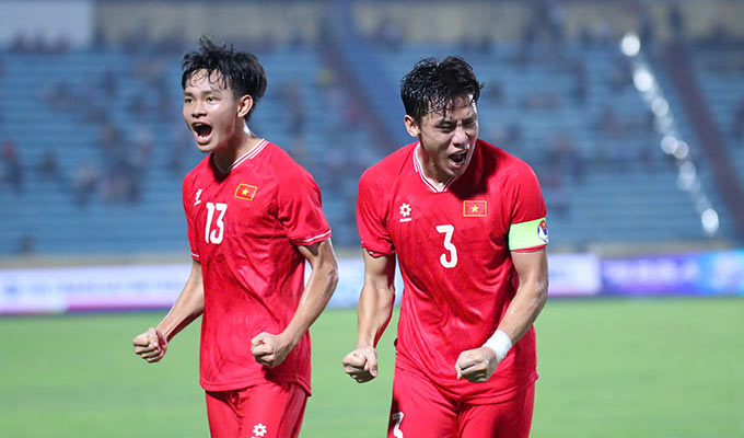 Mục tiêu của Quế Ngọc Hải và các đồng đội là phải vào chung kết AFF Cup 2024 - Ảnh: Đức Cường 