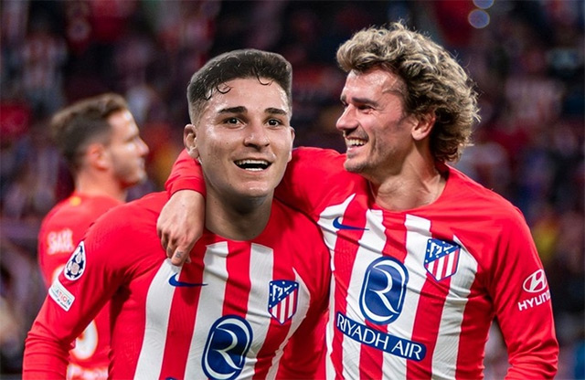 Alvarez và Griezmann mỗi người đã ghi 3 bàn cho Atletico mùa này