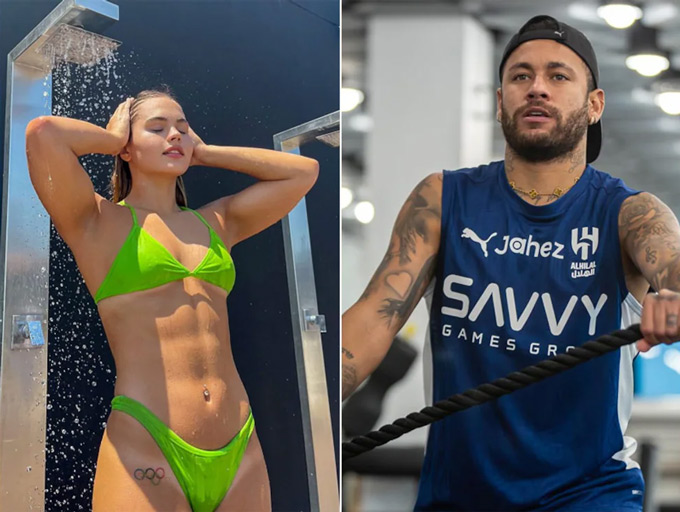 Neymar đong đưa nữ VĐV Luana Alonso