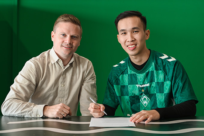 Ngọc Phát (Phát Freestyle) ký hợp đồng thêm 1 năm với CLB Werder Bremen 