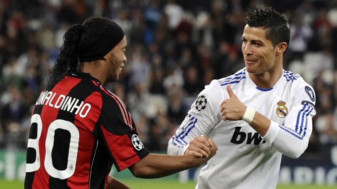 Ronaldinho (Milan) và Ronaldo (Real Madrid) đối đầu nhau tại vòng bảng Champions League 2010/11