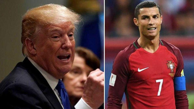 Ông Trump coi Ronaldo xuất sắc nhất thế giới