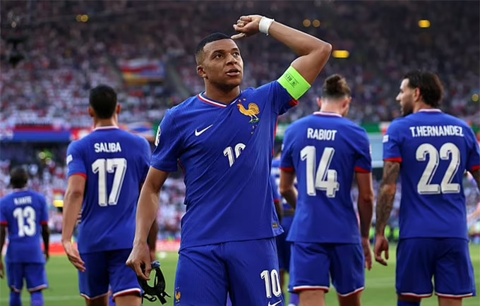 Mbappe trong trận gặp Italia hồi tháng 9