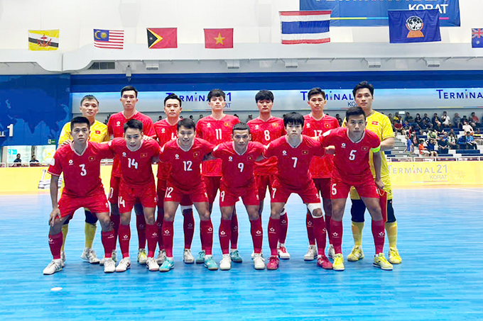 ĐT futsal Việt Nam đã vươn lên xếp hạng 30 thế giới