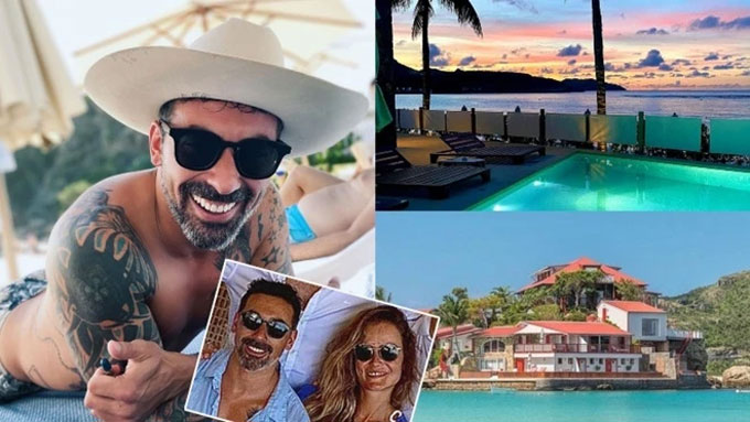 Natalia Borges và Lavezzi có kỳ nghỉ xa hoa