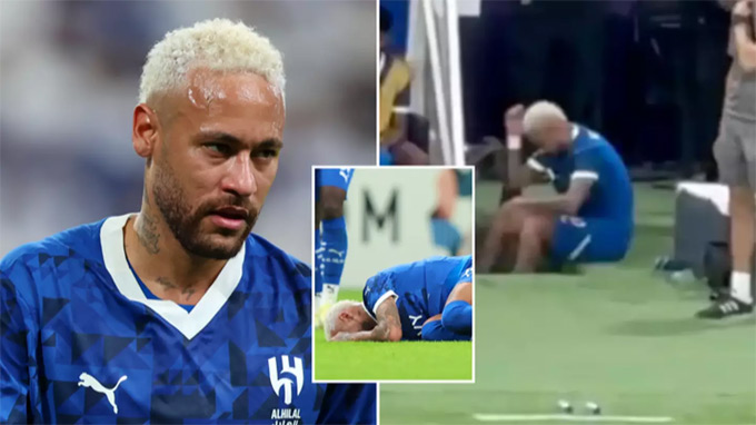 Neymar thường xuyên chấn thương từ khi gia nhập Al Hilal