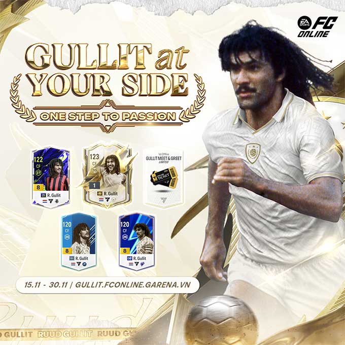 Sự kiện miễn phí “Gullit At Your Sider” chính thức ra mắt vào 15.11 vừa qua