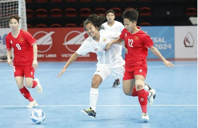 ĐT futsal nữ Việt Nam quyết tâm giành thắng lợi ở lượt thứ hai 