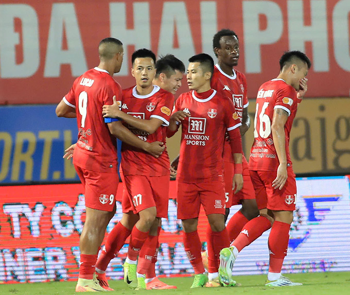 Hải Phòng có chiến thắng đầu tiên tại V.League mùa giải mới - Ảnh: Phan Tùng 