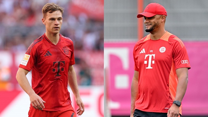 Kompany chưa tìm ra tgiá rẻ nhỏ bé bé trẻ nhỏ bé người đá cặp lý tưởng với Kimmich