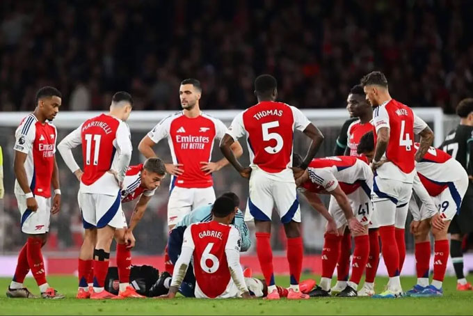 Arsenal bị bão chấn thương tàn phá