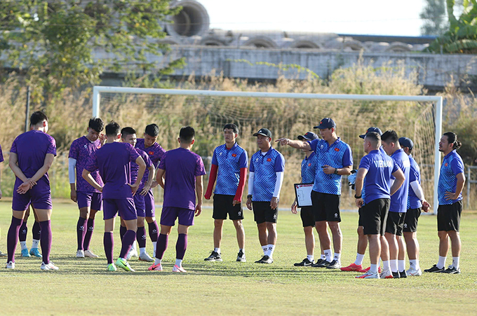 ĐT Việt Nam bắt đầu bước vào chiến dịch tranh cúp vàng AFF Cup. Ảnh: Đức Cường 