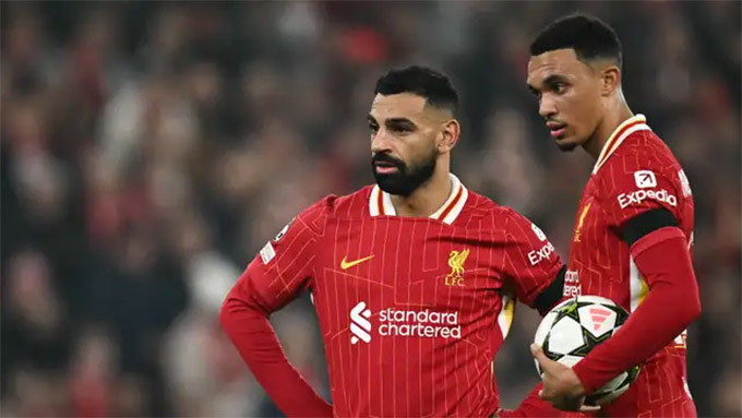 Liverpool đang đau đầu với tương lai của hai trụ cột Mohamed Salah và Alexander-Arnold