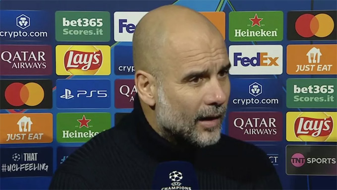 Guardiola hài lòng về màn trình diễn của học trò dù Man City thua trận