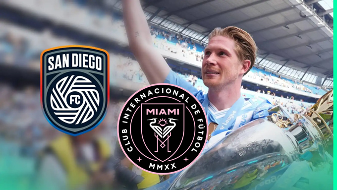 Cả San Diego và Inter Miami đều muốn có De Bruyne