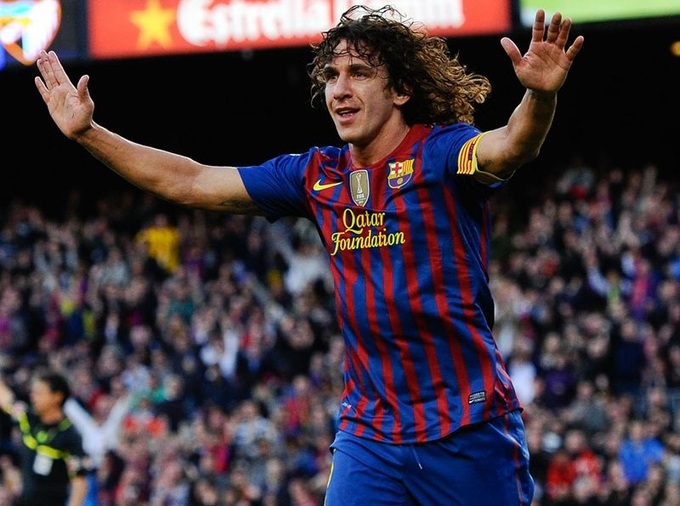 Puyol khi còn tung hoành trong màu áo Barca