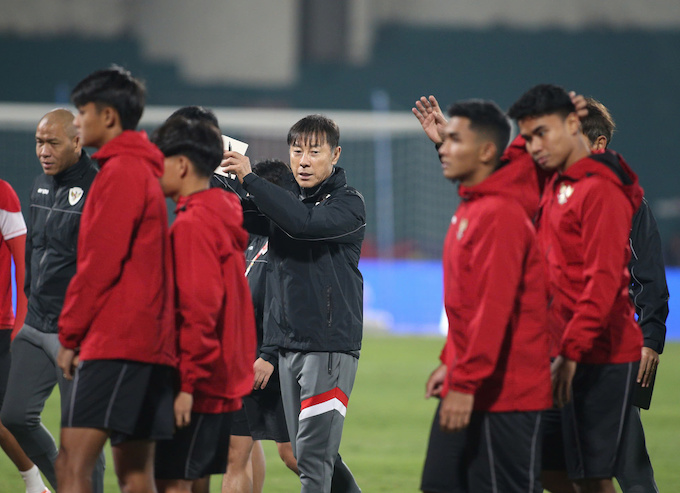 HLV Shin Tae Yong đang có một lứa tuyển thủ trẻ tài năng tại AFF Cup 2024. Ảnh: Đức Cường