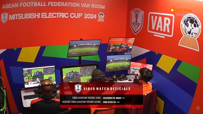 Phòng VAR tại ASEAN Cup 2024