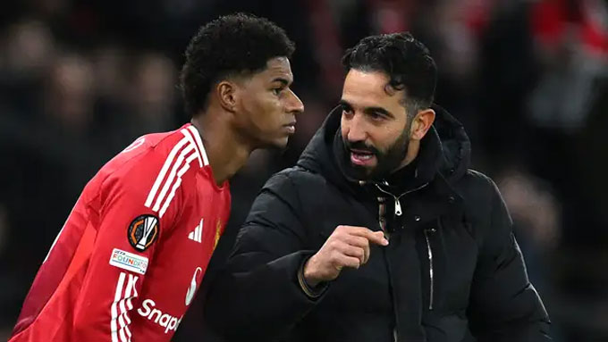 Rashford đang không được HLV Amorim tin dùng