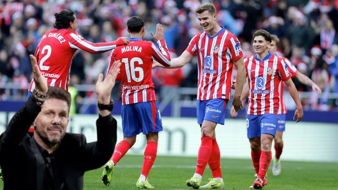 Atletico của HLV Simeone đang trở thành ứng cử viên thực sự trong cuộc đua vô địch La Liga.