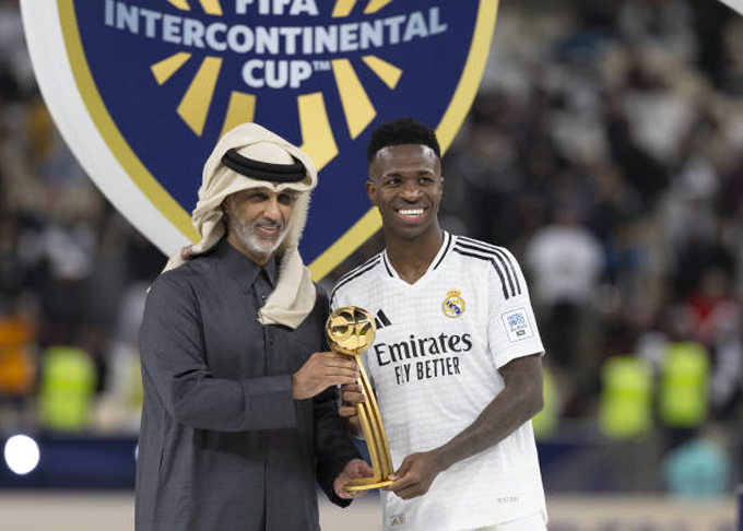 Vinicius nhận giải cầu thủ xuất sắc nhất FIFA Intercontinental Cup 2024