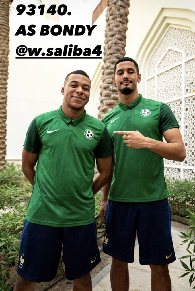 Saliba là học trò của bố Mbappe, bản thân anh cũng gắn bó với trung vệ Arsenal