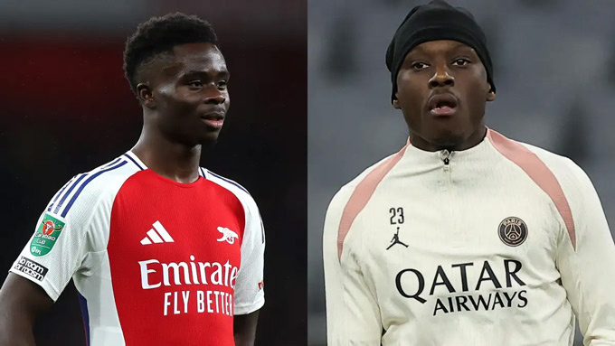 Arsenal có thể sẽ được PSG chào mời chiêu mộ Kolo Muani thay Saka