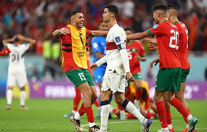 En-Nesyri cùng ĐT Morocco từng đối đầu với Ronaldo ở World Cup 2022