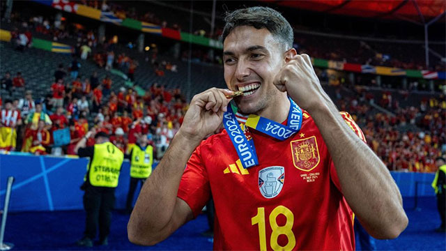 Martin Zubimendi mới cùng ĐT Tây Ban Nha vô địch EURO 2024