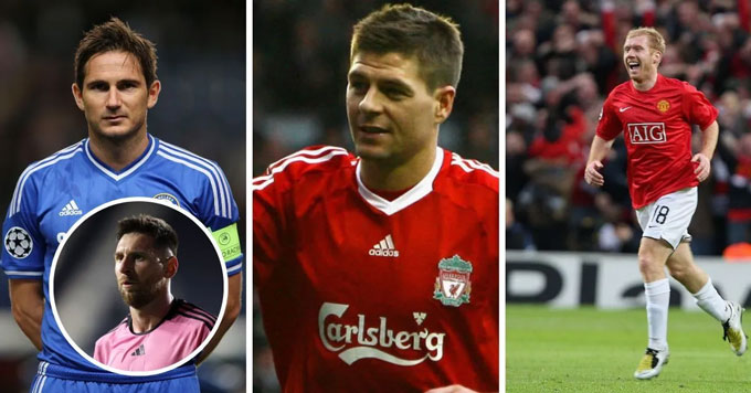 Messi cho rằng Gerrard xuất sắc hơn Lampard và Scholes