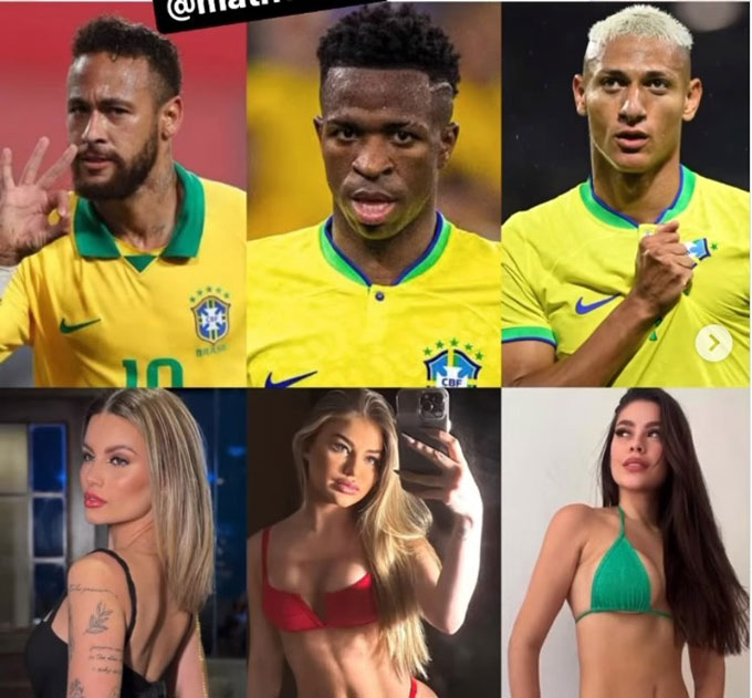 Vinicius, Neymar và Richarlison thác loạn tập thể