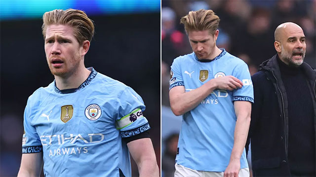 Kevin De Bruyne đã chơi trọn vẹn trận Man City thắng Leicester 2-0