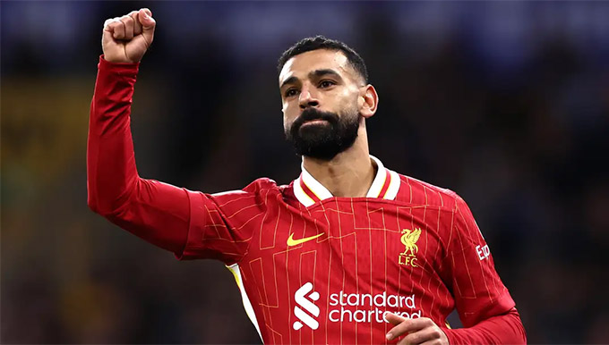 Salah bùng nổ trong màu áo Liverpool