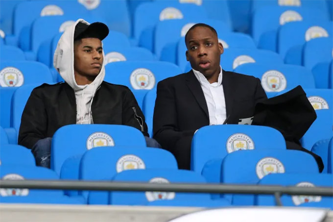 Rashford và người đại diện - anh trai anh Maynard