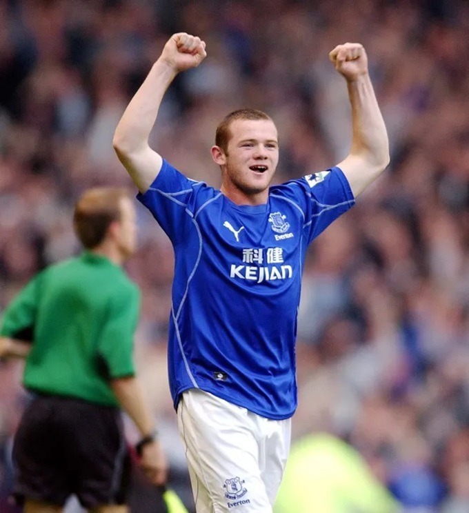 Rooney khi còn khoác áo Everton