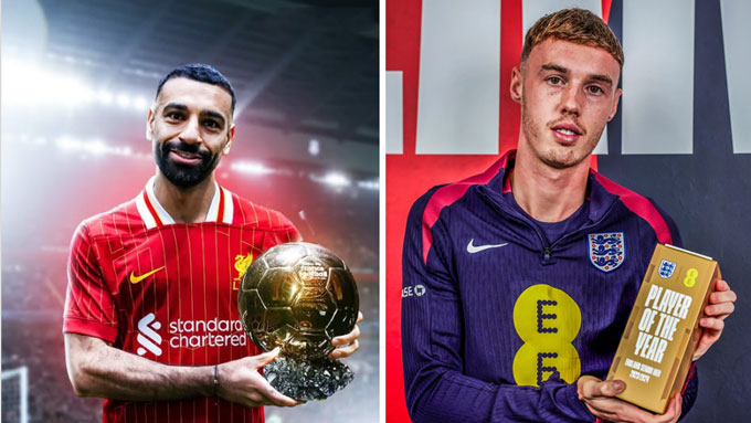 Salah được dự đoán giành Quả bóng vàng 2025, còn Palmer là cầu thủ xuất sắc nhất Premier League 2024/25