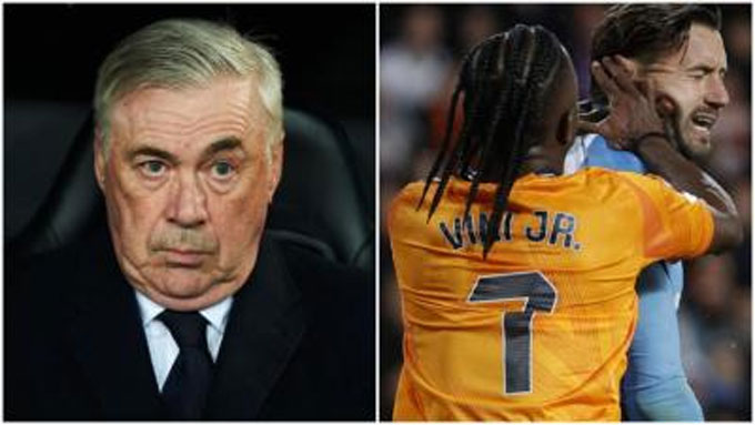 HLV Ancelotti bảo vệ Vinicius