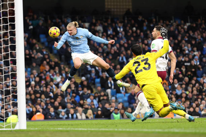 Haaland lập cú đúp ở trận Man City vs West Ham