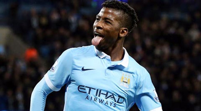 Kelechi Iheanacho khi còn khoác áo Man City