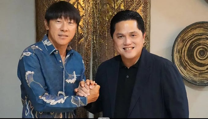 Chủ tịch LĐBĐ Indonesia, Erick Thohir không hài lòng với thành tích mà HLV Shin Tae Yong mang lại.