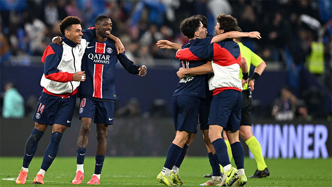 Dembele tỏa sáng, ghi bàn duy nhất để PSG vô địch Siêu Cúp Pháp